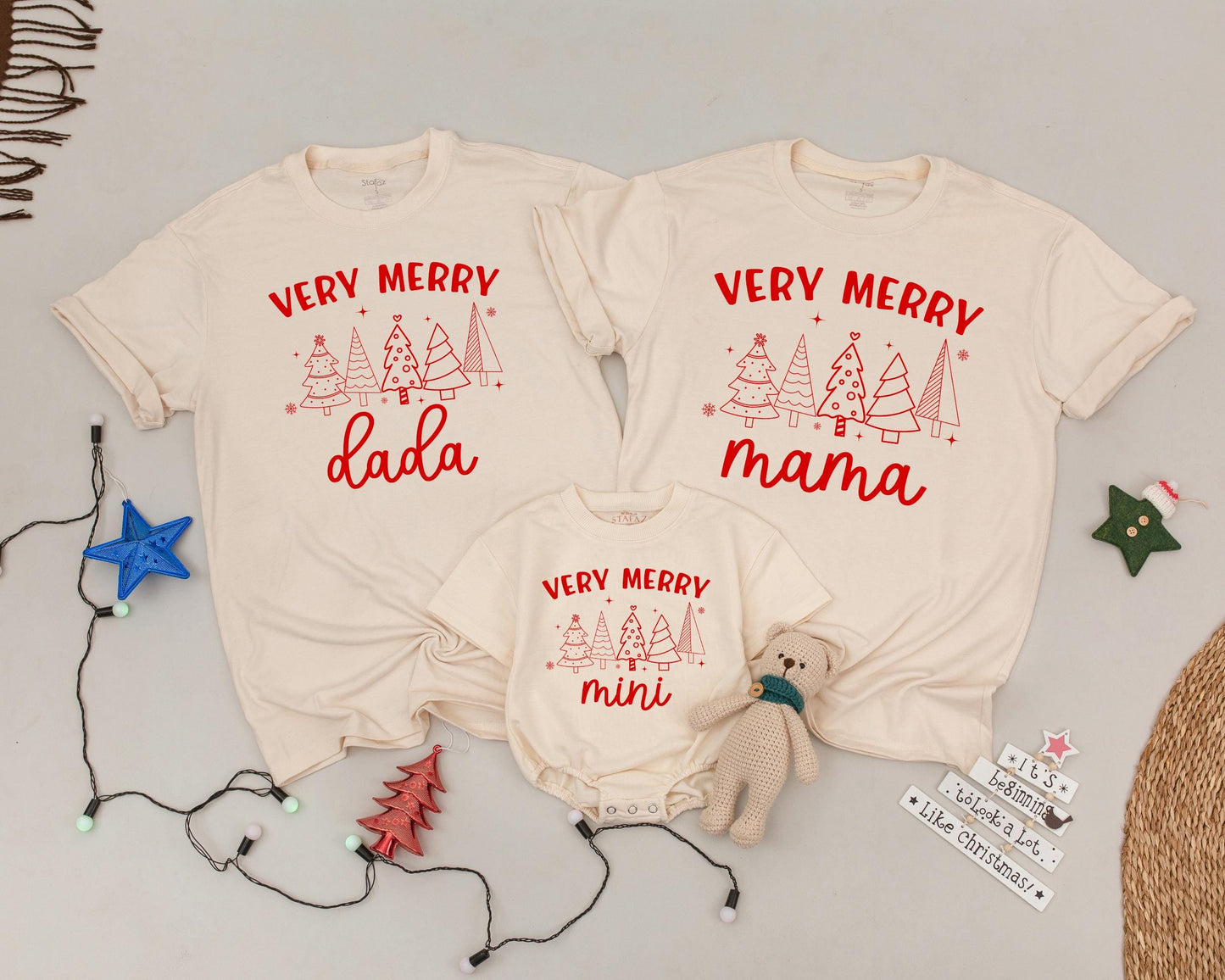 Vintage Personalized Family Christmas Shirts: Matching Holiday Outfit