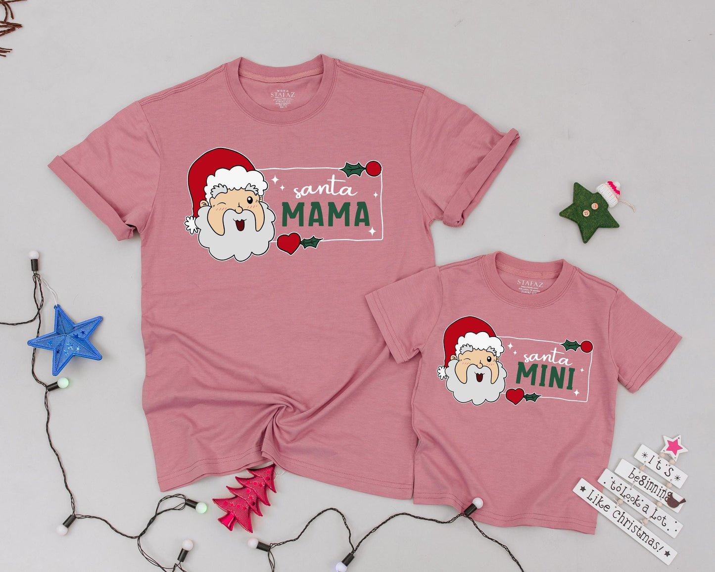 Vintage Santa Family Christmas Tees: Custom Holiday Apparel Set