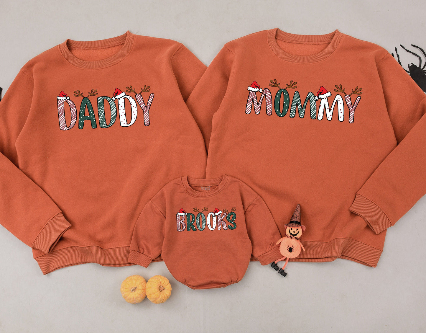 Matching Family Christmas Sweatshirt - Personalized Holiday Tops