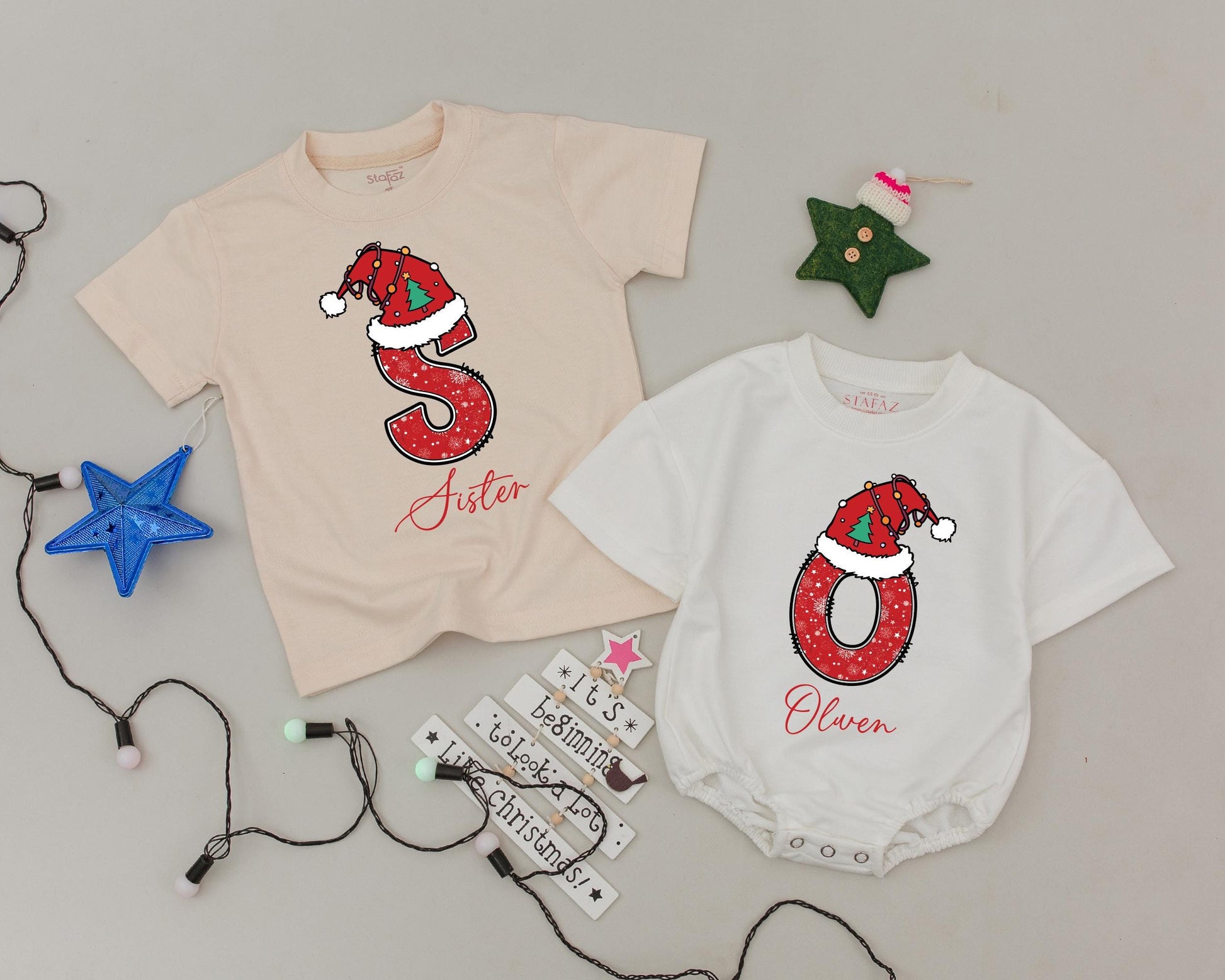 Custom Name Family Christmas Shirts: Vintage Matching Holiday Pajamas