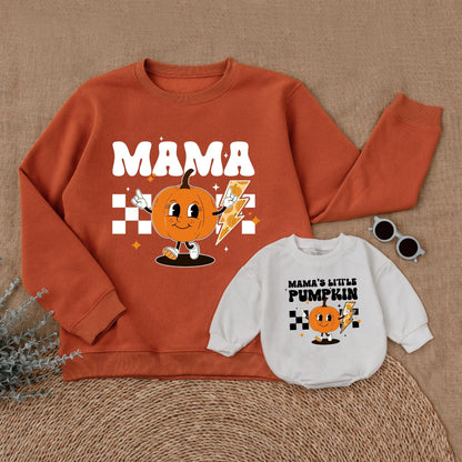 Pumpkin Patch Matching Outfits: Mommy & Me Fall Sweatshirts Set