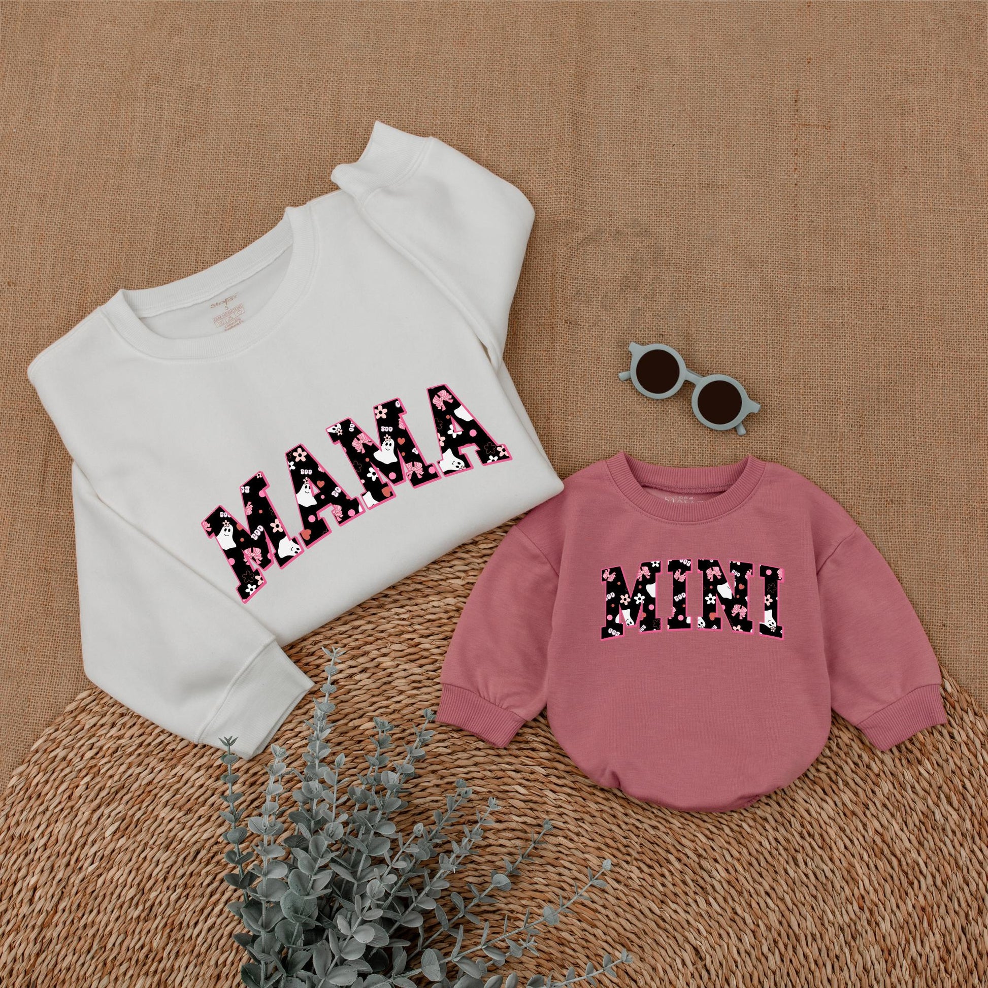 Matching Mama & Mini Spooky Sweatshirt: Halloween Family Outfits