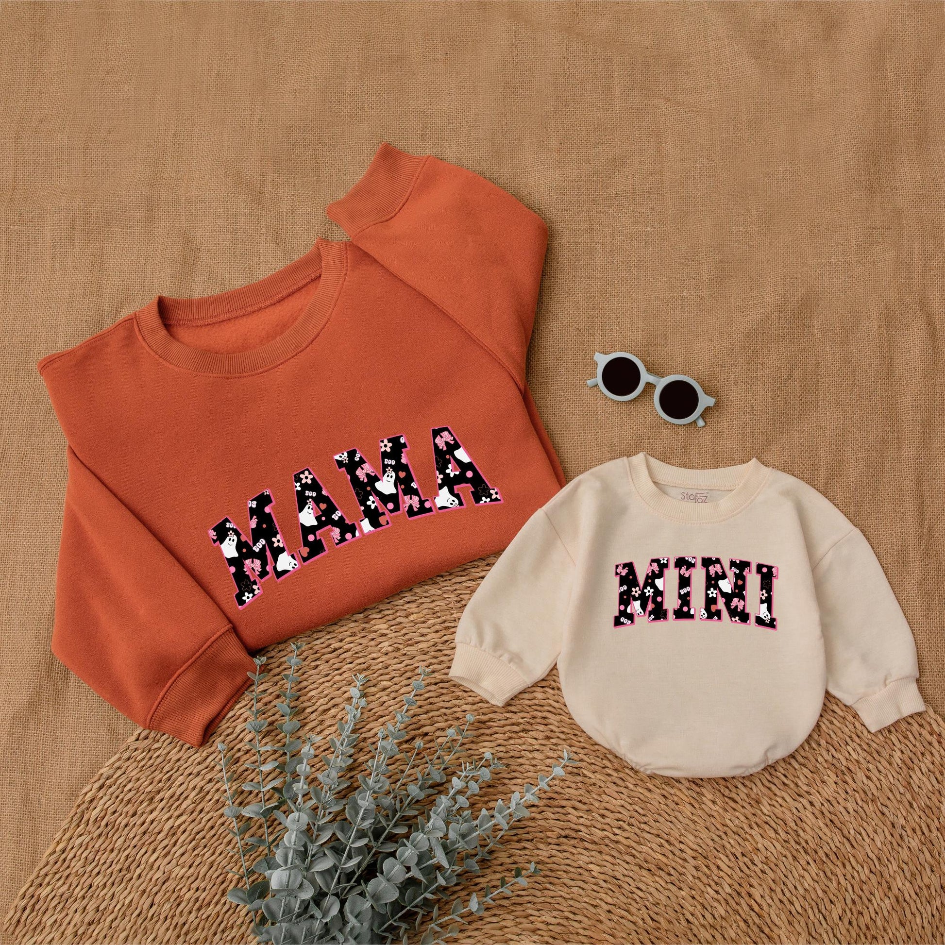 Matching Mama & Mini Spooky Sweatshirt: Halloween Family Outfits