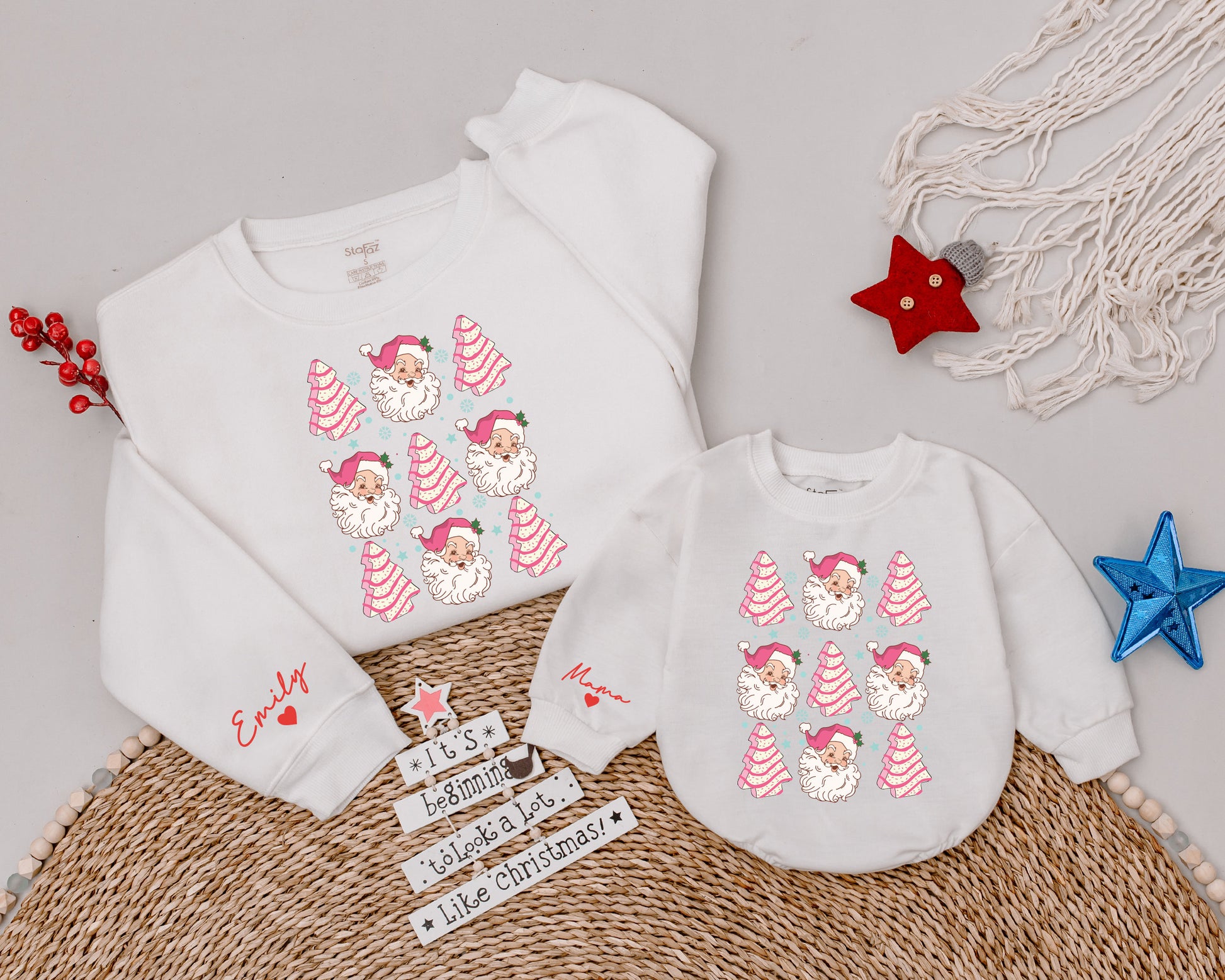 Festive Family Christmas Sweatshirts: Snacks & Matching Holiday Gifts