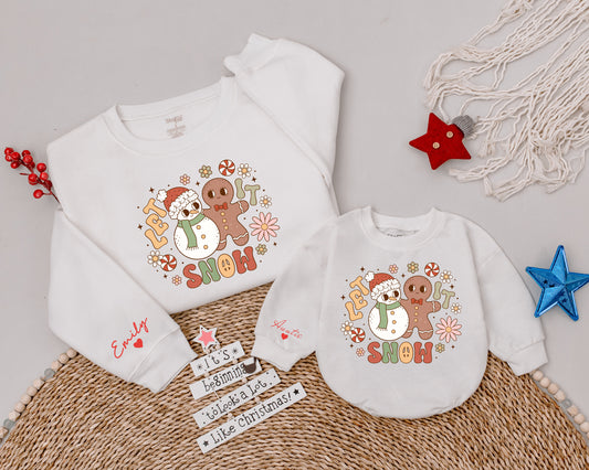 Matching Family Christmas Sweaters: Auntie, Mom, and Mini Set