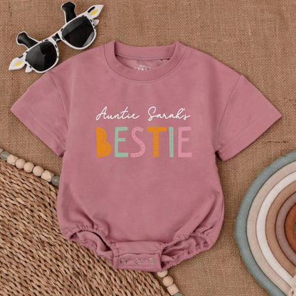 Auntie’s Favorite Baby Romper, Personalized Newborn & Shower Gift