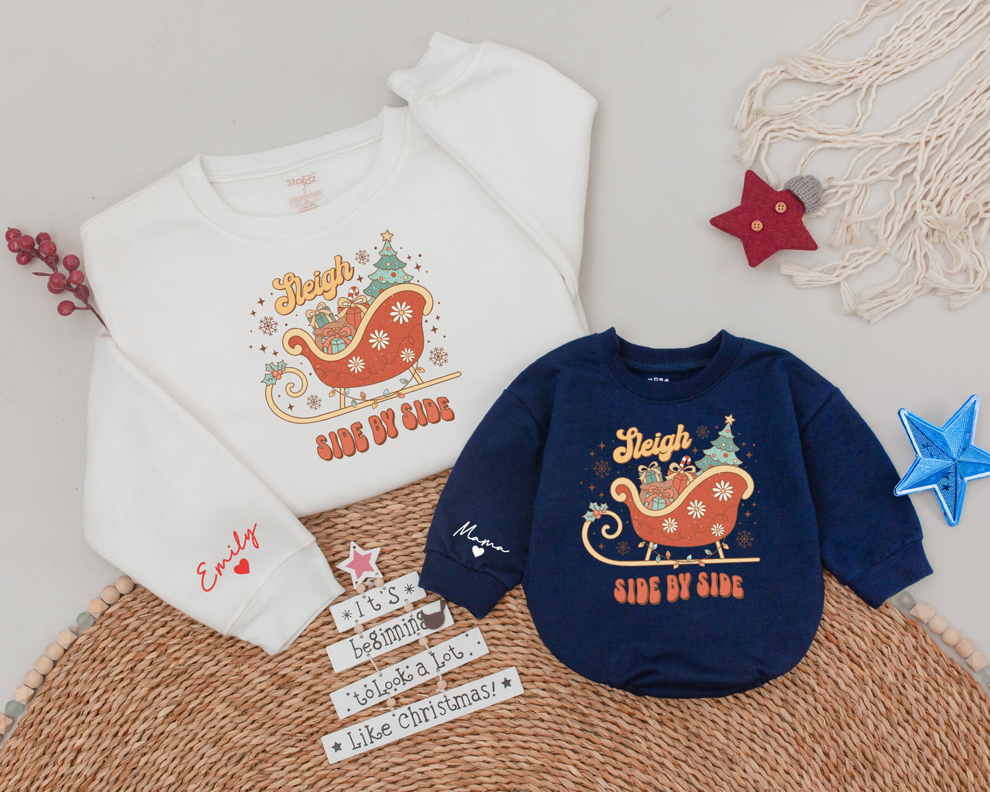 Matching Mommy & Me Christmas Sweater Set - Festive Family Outfits