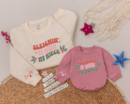 Aunt and Niece Matching Christmas Shirt Set - Perfect Holiday Gift