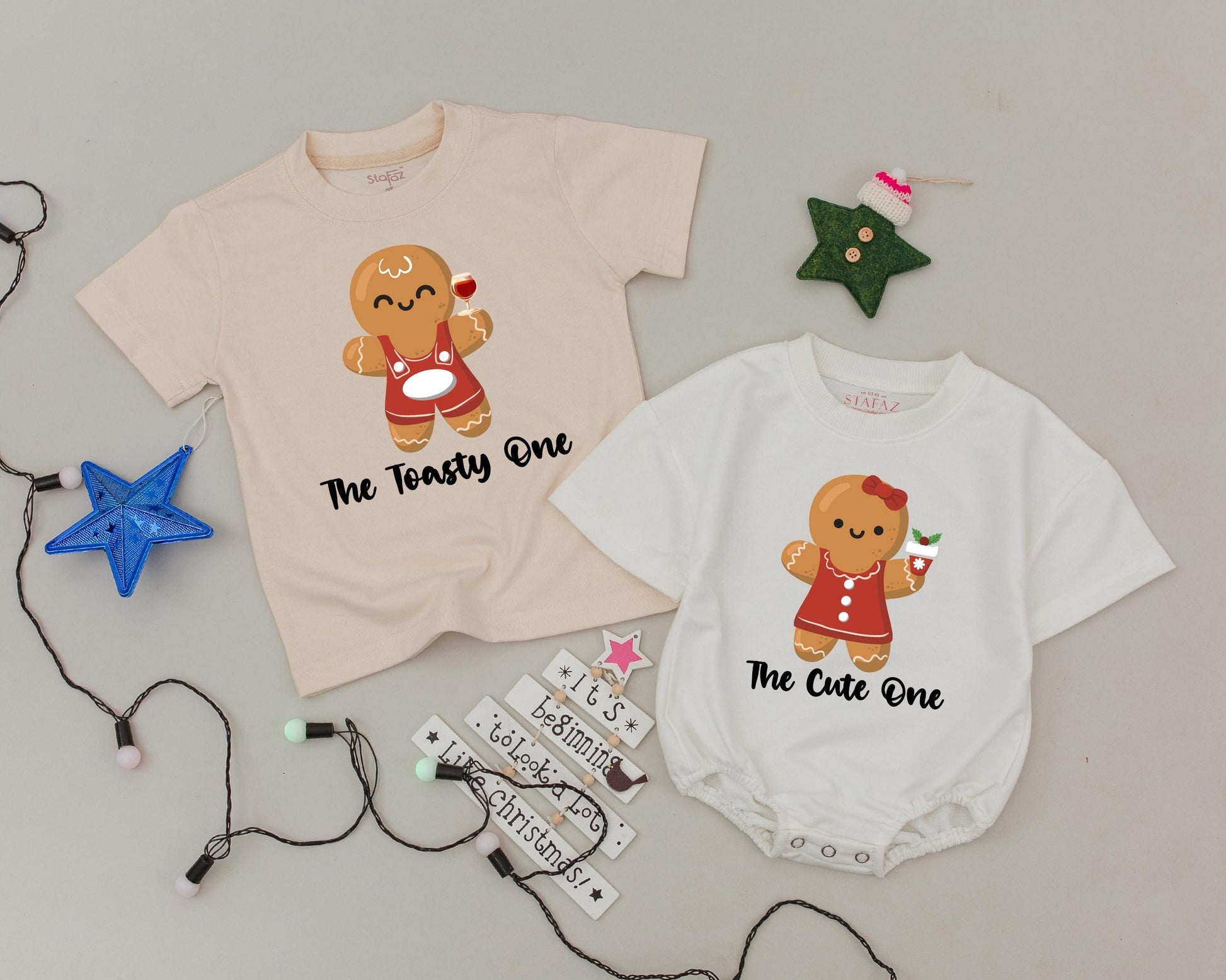 Matching Gingerbread Family Shirts – Personalized Christmas Tees