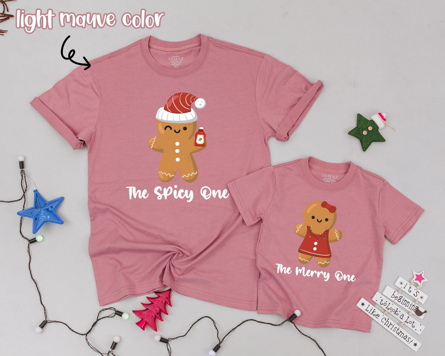 Matching Gingerbread Family Shirts – Personalized Christmas Tees