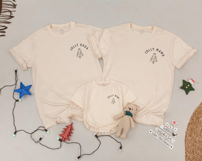 Matching Christmas Family Tees, Personalized Vintage Holiday Shirts