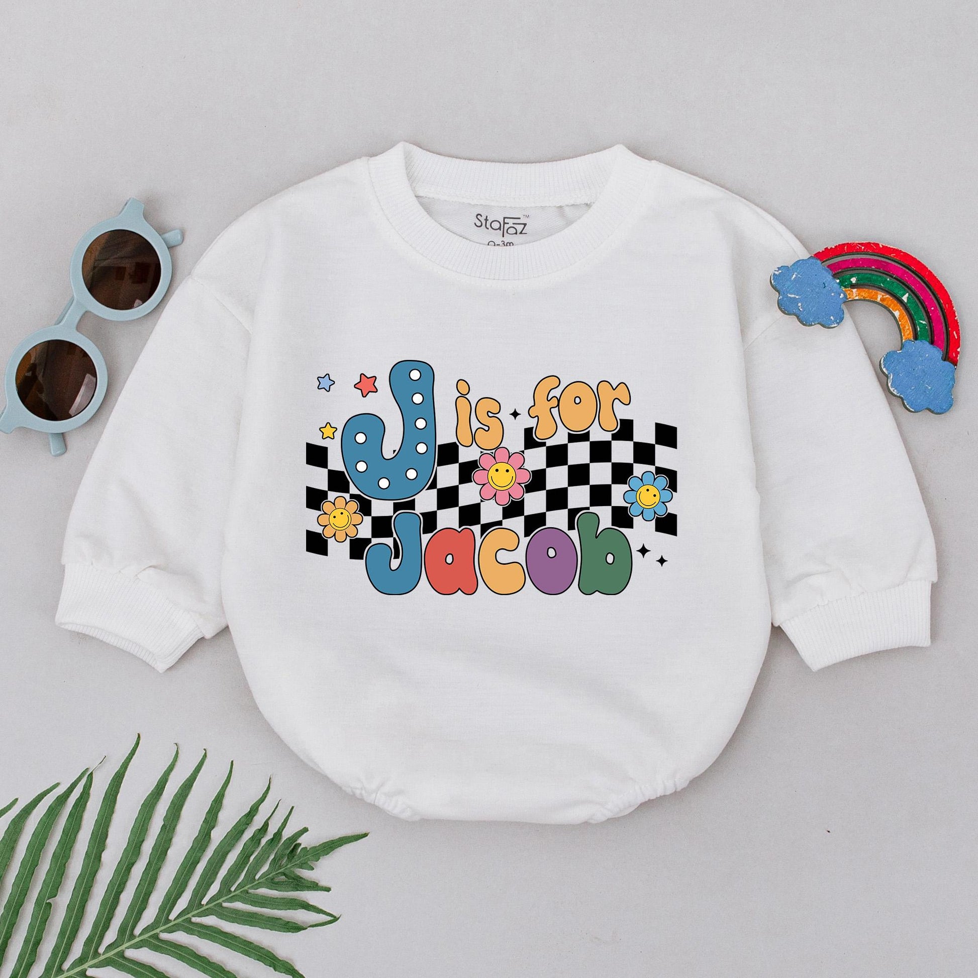 Custom Baby Bubble Romper: Birthday, Spring Gifts for Girls/Boys