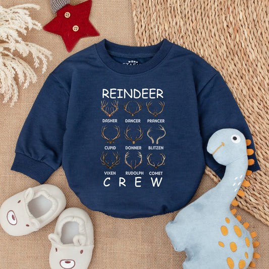 Festive Reindeer Baby Romper – Cozy Christmas Outfit for Newborn