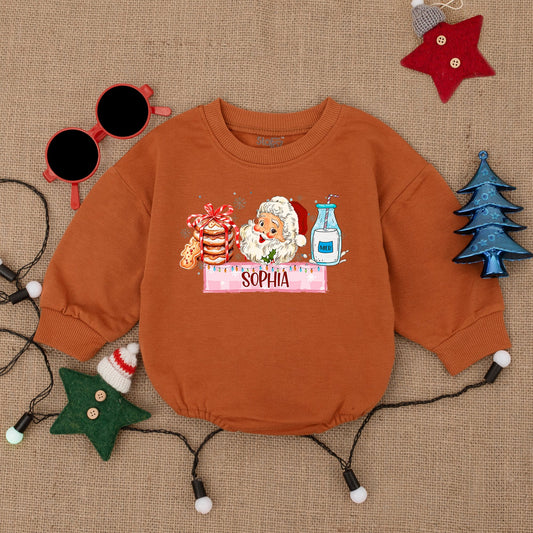Baby's First Christmas Romper: Cozy Santa Bubble Bodysuit Gift