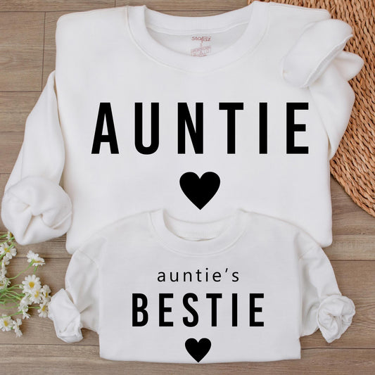 Auntie & Niece Matching Christmas Sweatshirts - Holiday Gift Ideas