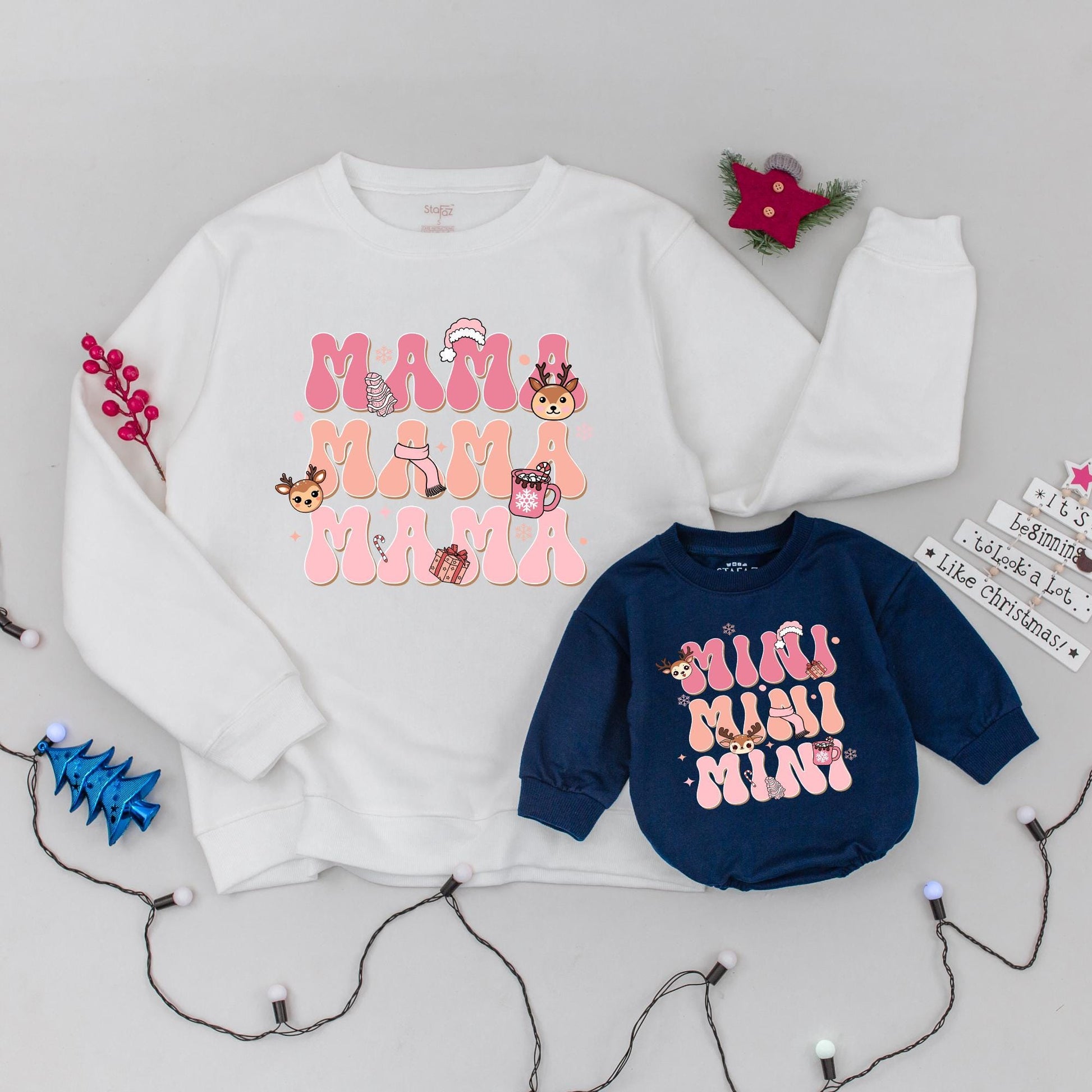 Matching Family Christmas Sweaters: Trendy Mommy & Me Collection