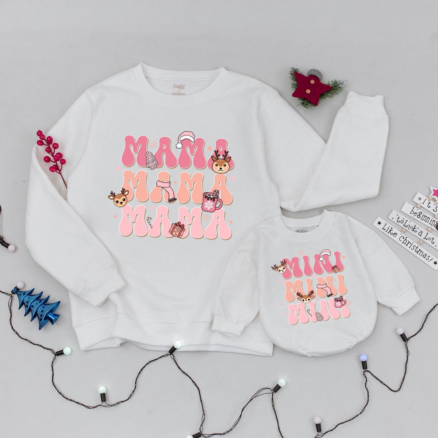 Matching Family Christmas Sweaters: Trendy Mommy & Me Collection