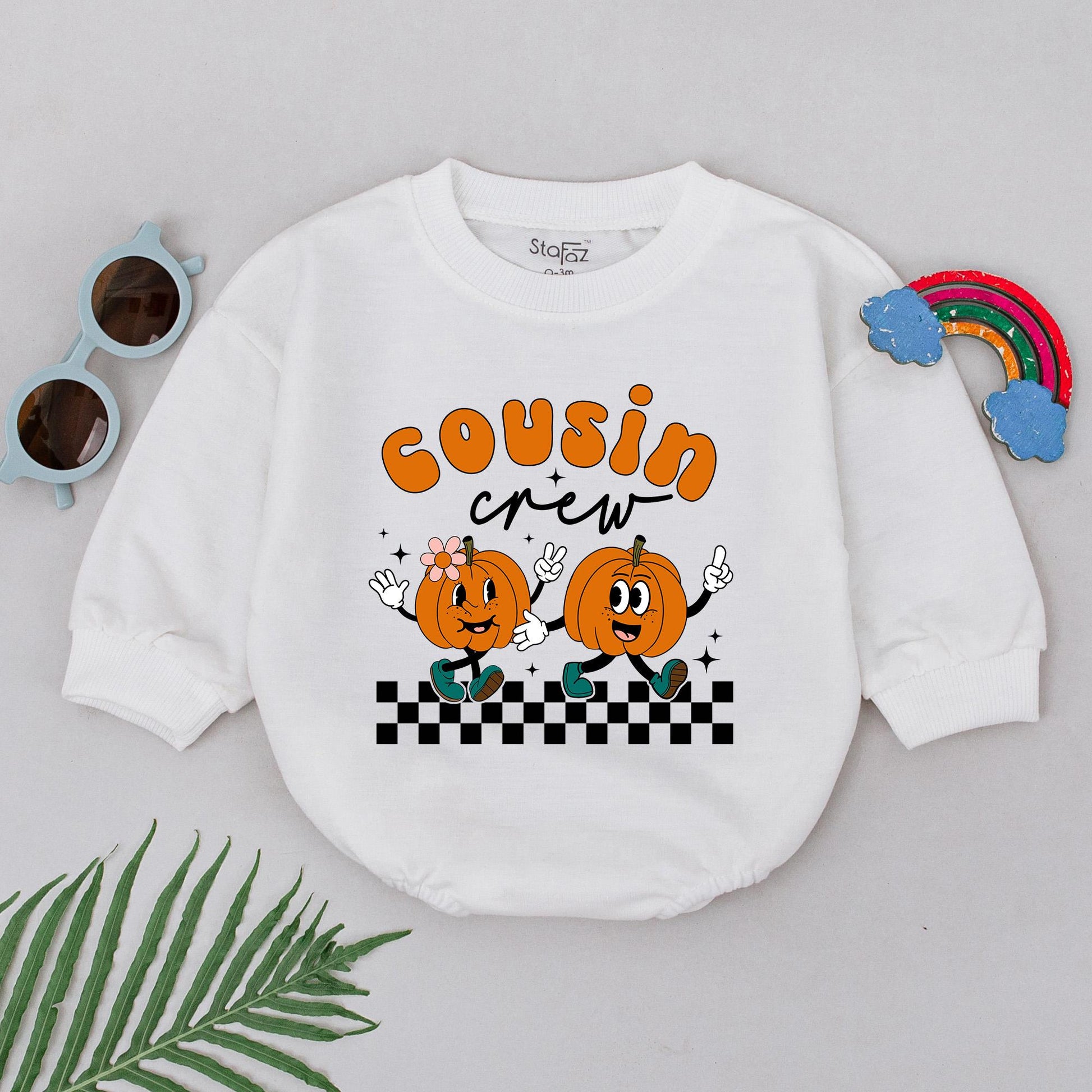 Custom Pumpkin Romper for Newborns – Fall & Thanksgiving Baby Gift