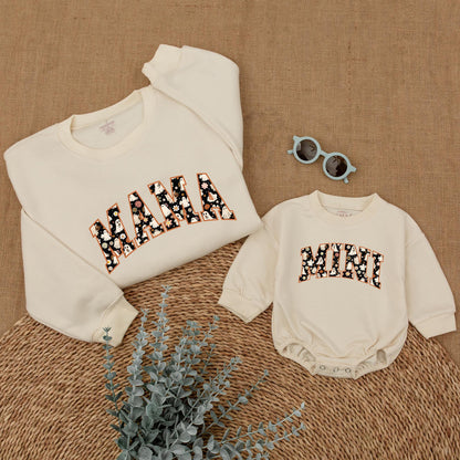 Matching Halloween Sweatshirt: Spooky Mama & Mini Outfits