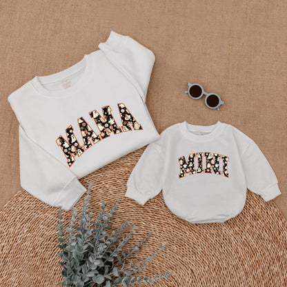 Matching Halloween Sweatshirt: Spooky Mama & Mini Outfits