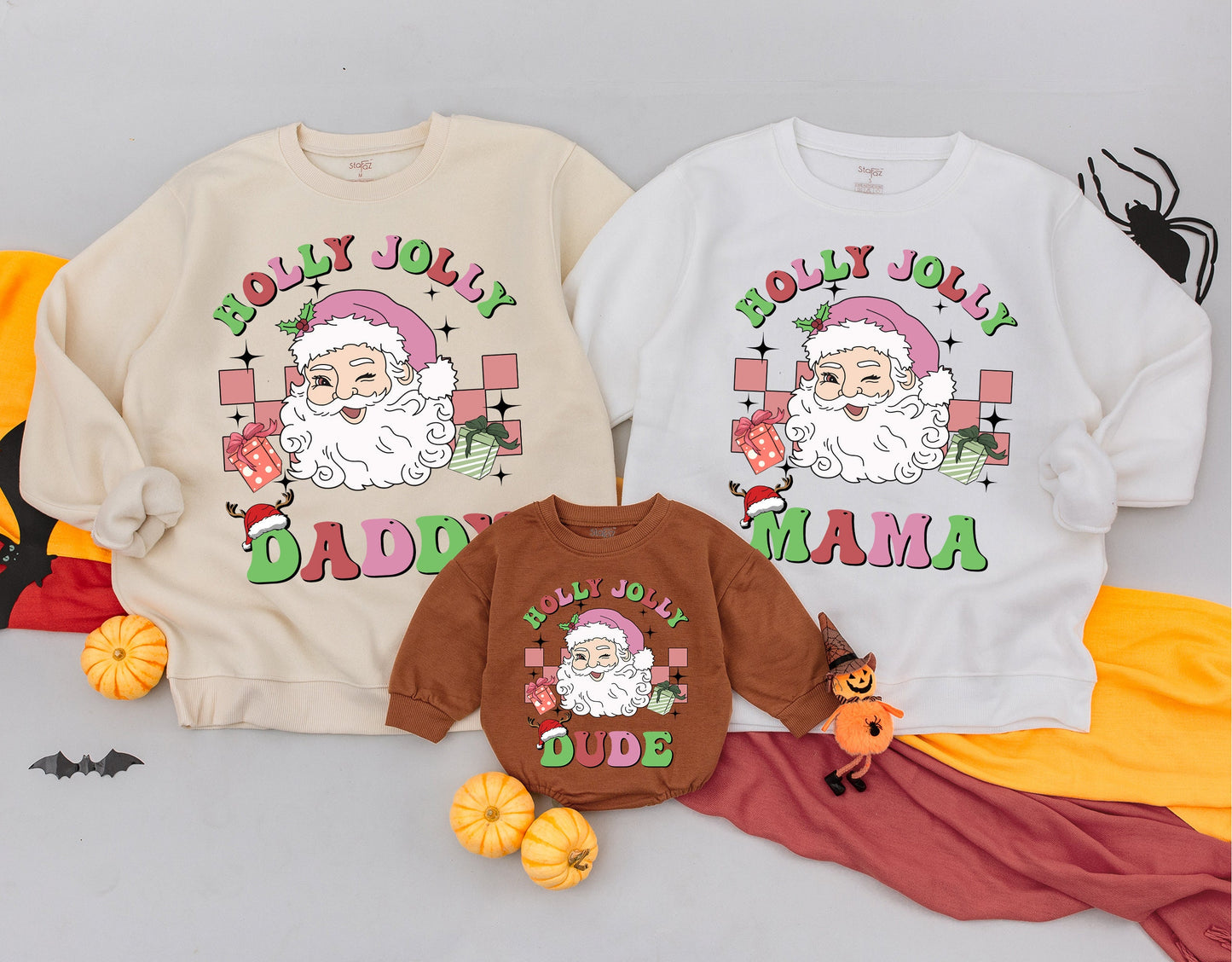 Matching Family Christmas Sweaters: Retro, Groovy & Personalized