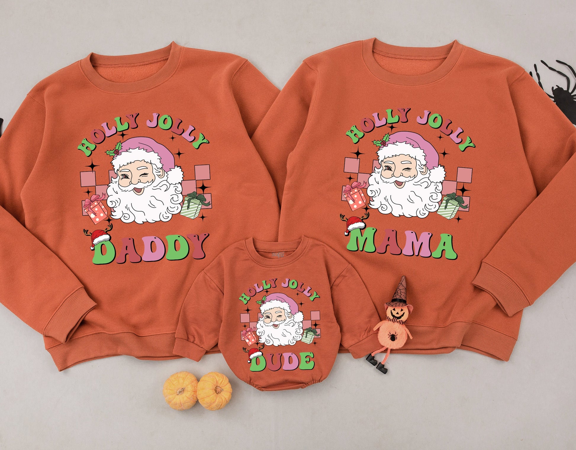 Matching Family Christmas Sweaters: Retro, Groovy & Personalized