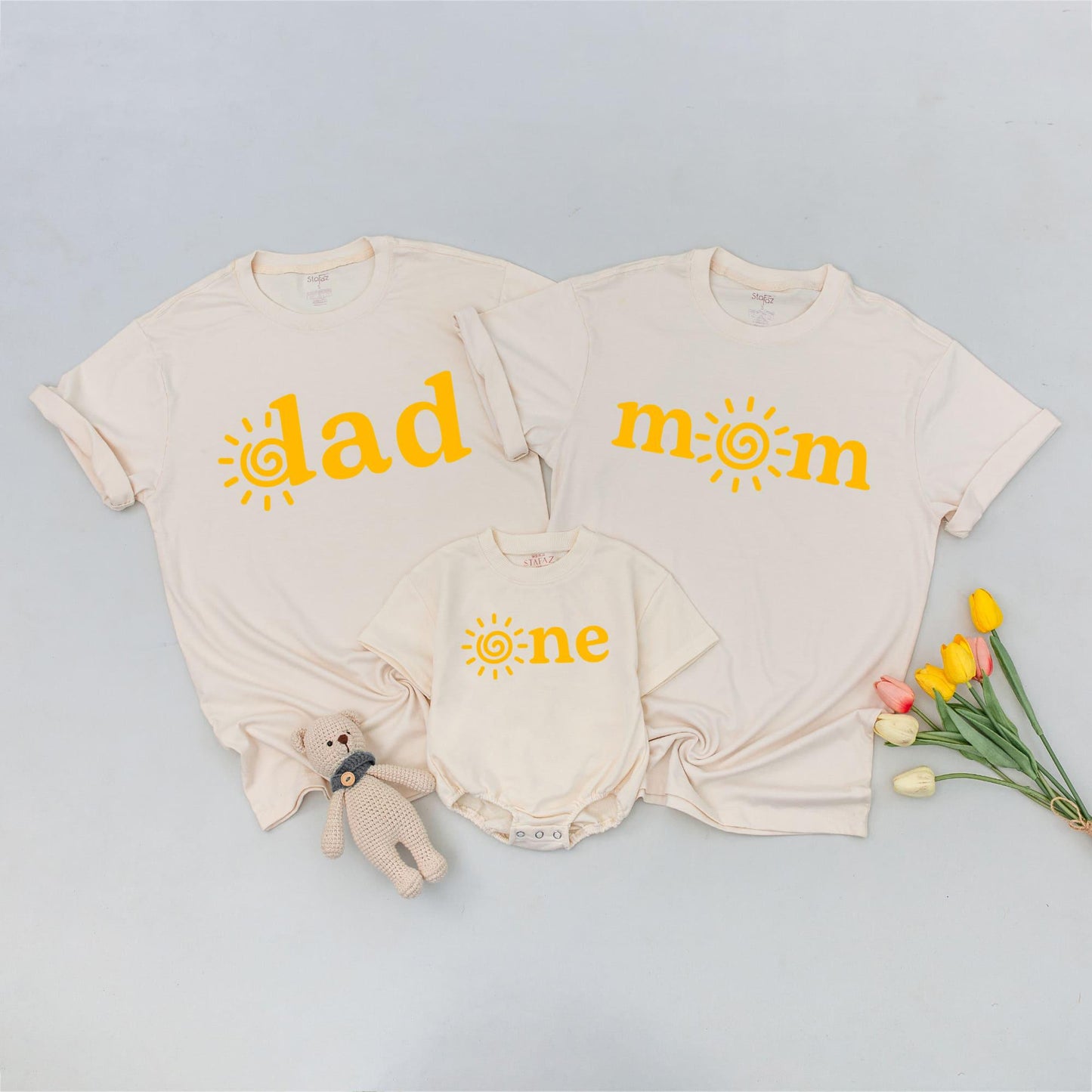 Sunshine 1st Birthday Family Tees: Celebrate First Trip Around Sun