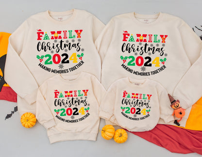 Matching Family Christmas 2024 Outfit: Cute Sweatshirts & Baby Romper