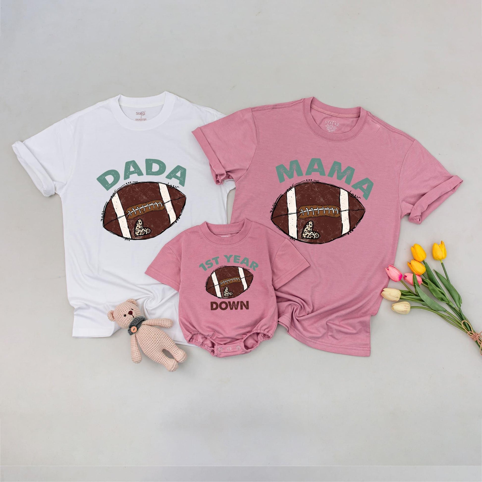 Football 1st Birthday Shirt for Boys, Family Matching Outfits