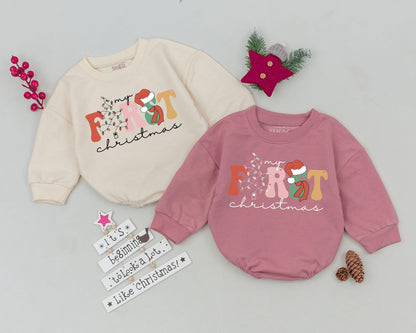 First Christmas Romper & Toddler Sweatshirt | Baby Shower Gift