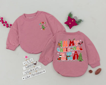 Groovy Christmas Bubble Romper – Personalized First Holiday Outfit