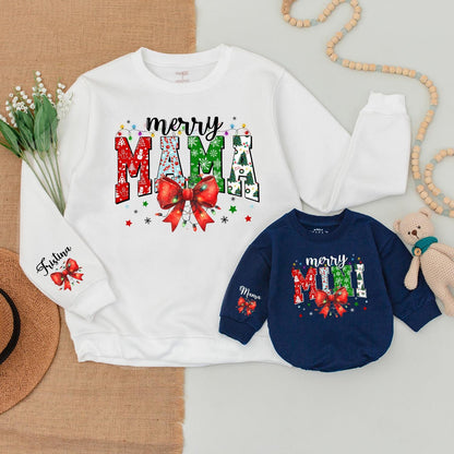 Matching Family Christmas Outfits: Mama & Mini Sweater Set