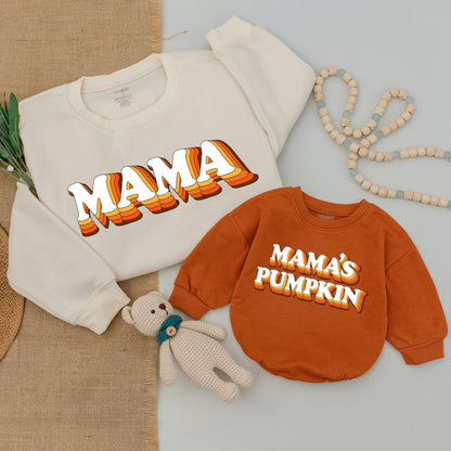 Pumpkin Season Matching Outfits: Mama & Me Fall Sweatshirts