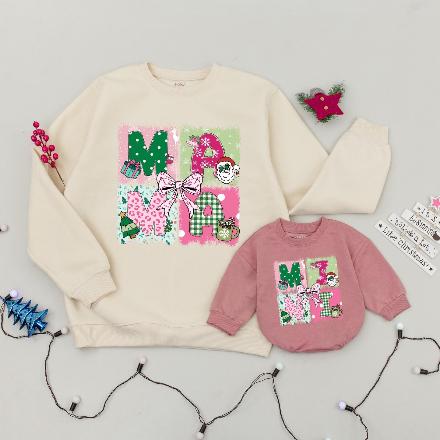 Matching Christmas Sweaters for Mama and Mini – Holiday Outfits