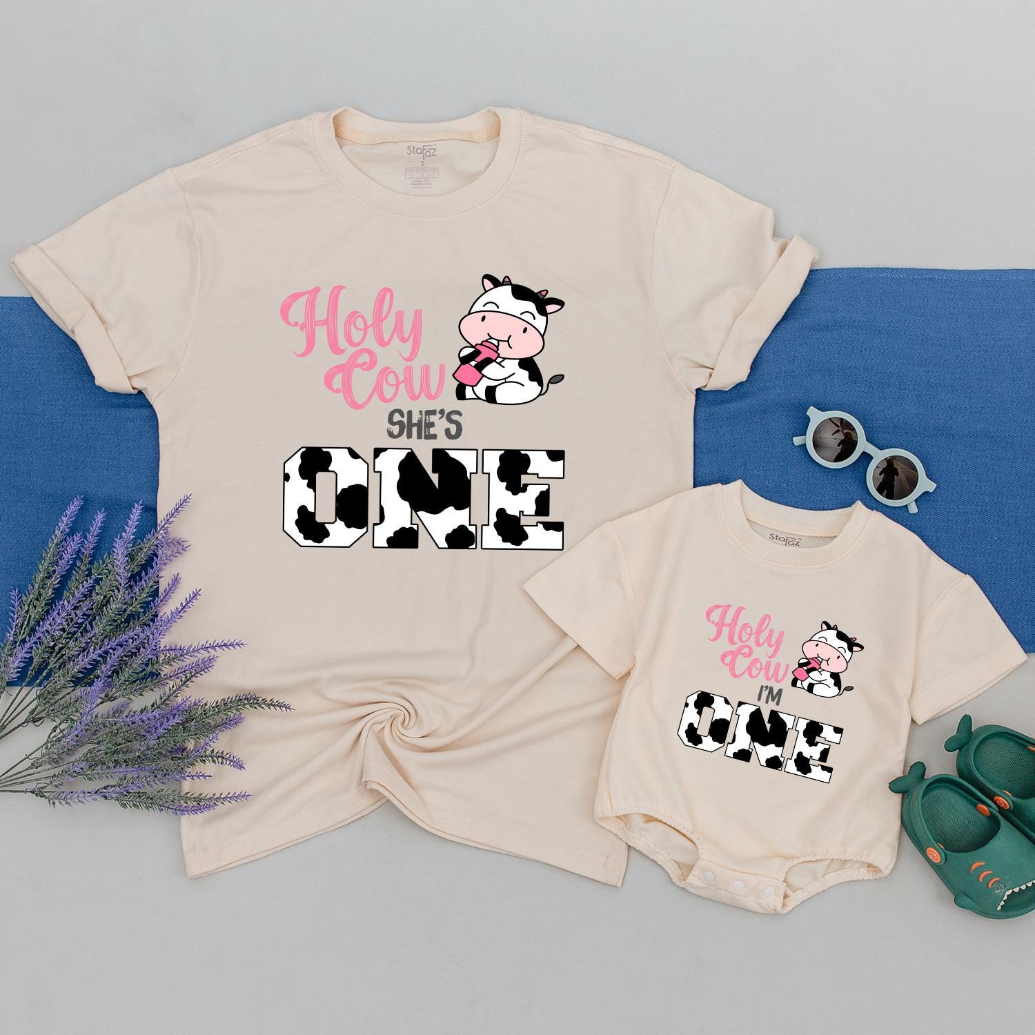Cow Themed Birthday Shirt for Kids - Custom Farm Birthday Outfit