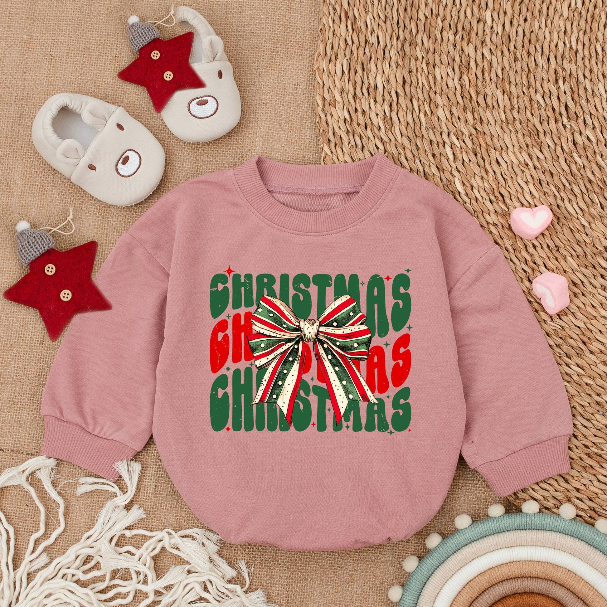 Festive Baby Romper: My First Christmas Outfit & Cozy Gift