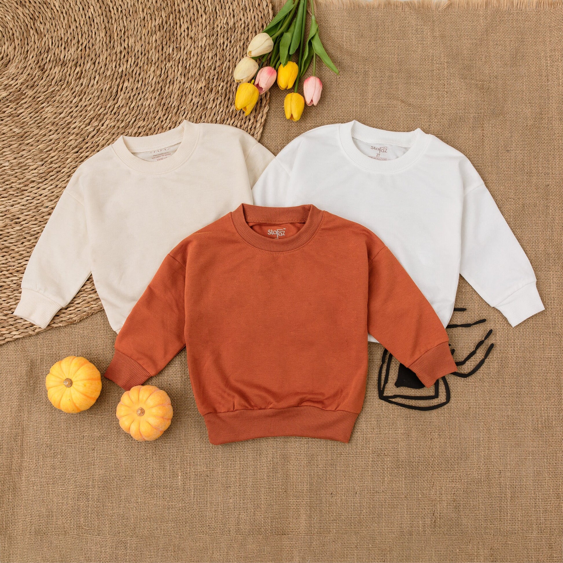 Toddler Thanksgiving Sweatshirt, Cute Fall Outfit Kid, Autumn Pumpkin Spice Clothes, 2T Label Inside Back Neck Minimalist Design, Baby Shower Gift 139