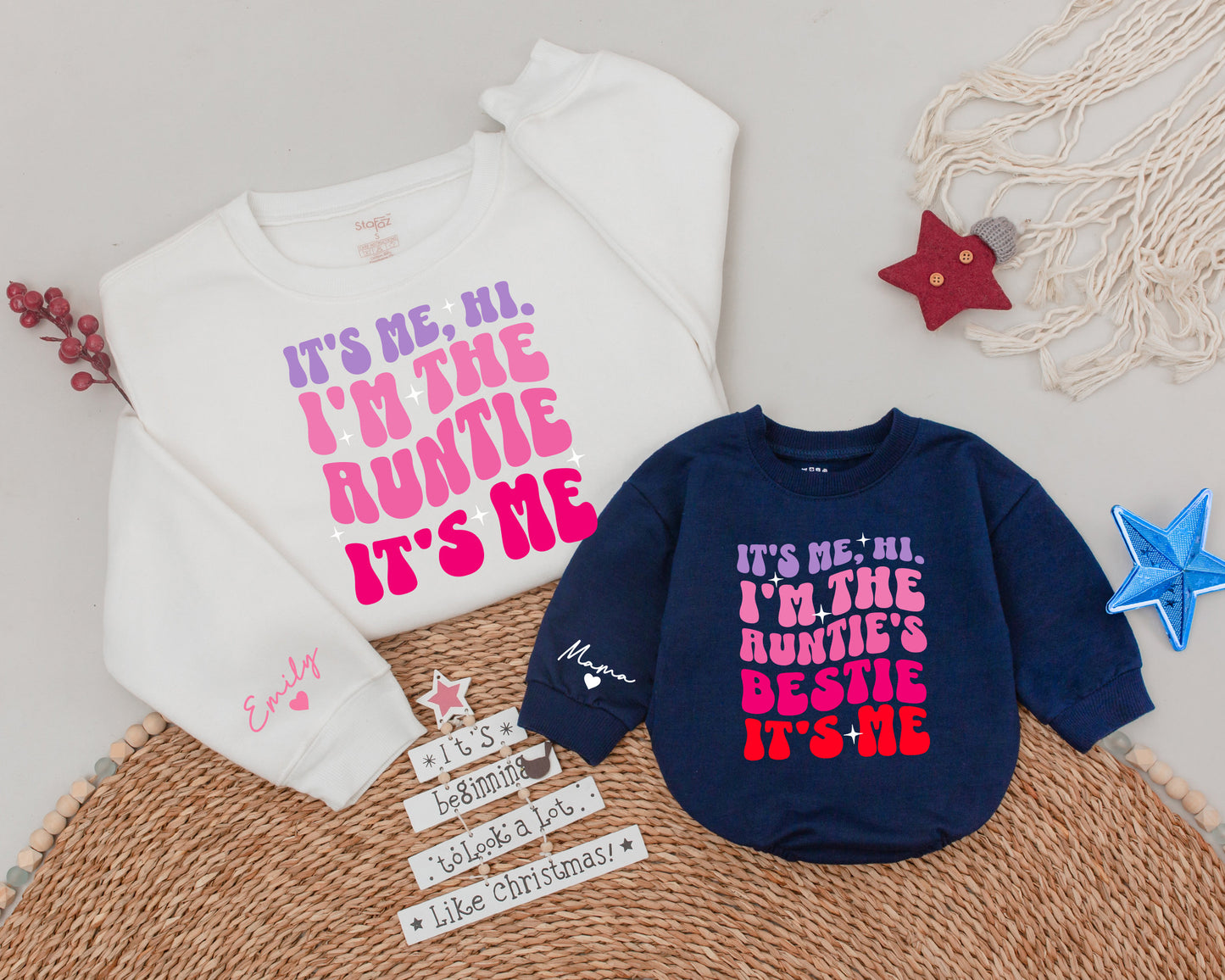 Fun Aunt Matching Sweatshirts - Custom Funny Shirts for All Ages