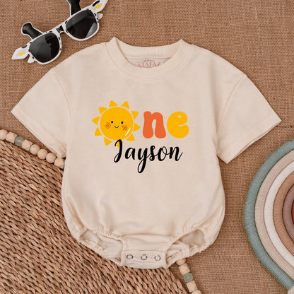 Sunshine 1st Birthday Romper – Baby Party Outfit & Shower Gift