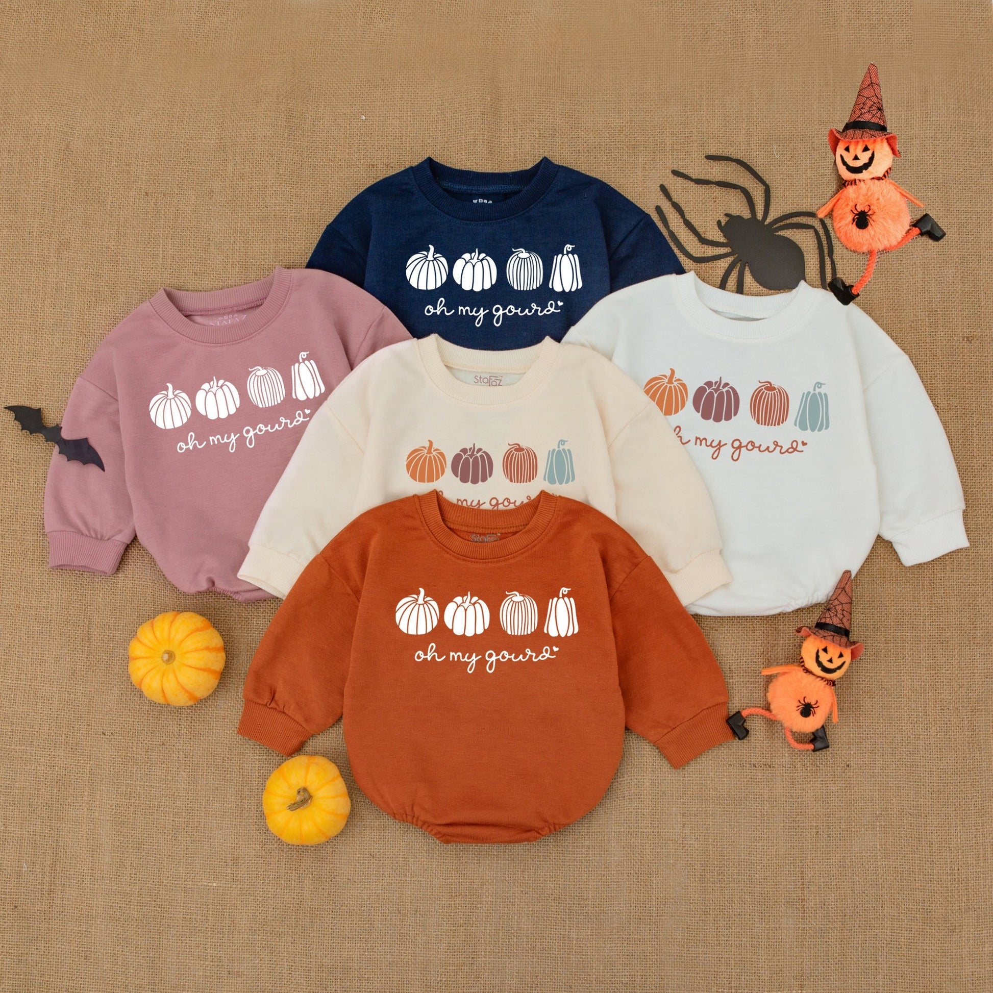 Pumpkin Newborn Romper: 1st Thanksgiving & Fall Baby Bodysuit