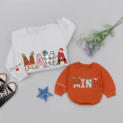 Matching Mama and Mini Christmas Sweatshirts, Family Outfit Gift