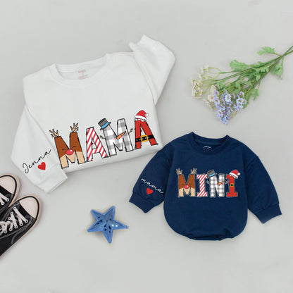 Matching Mama and Mini Christmas Sweatshirts, Family Outfit Gift