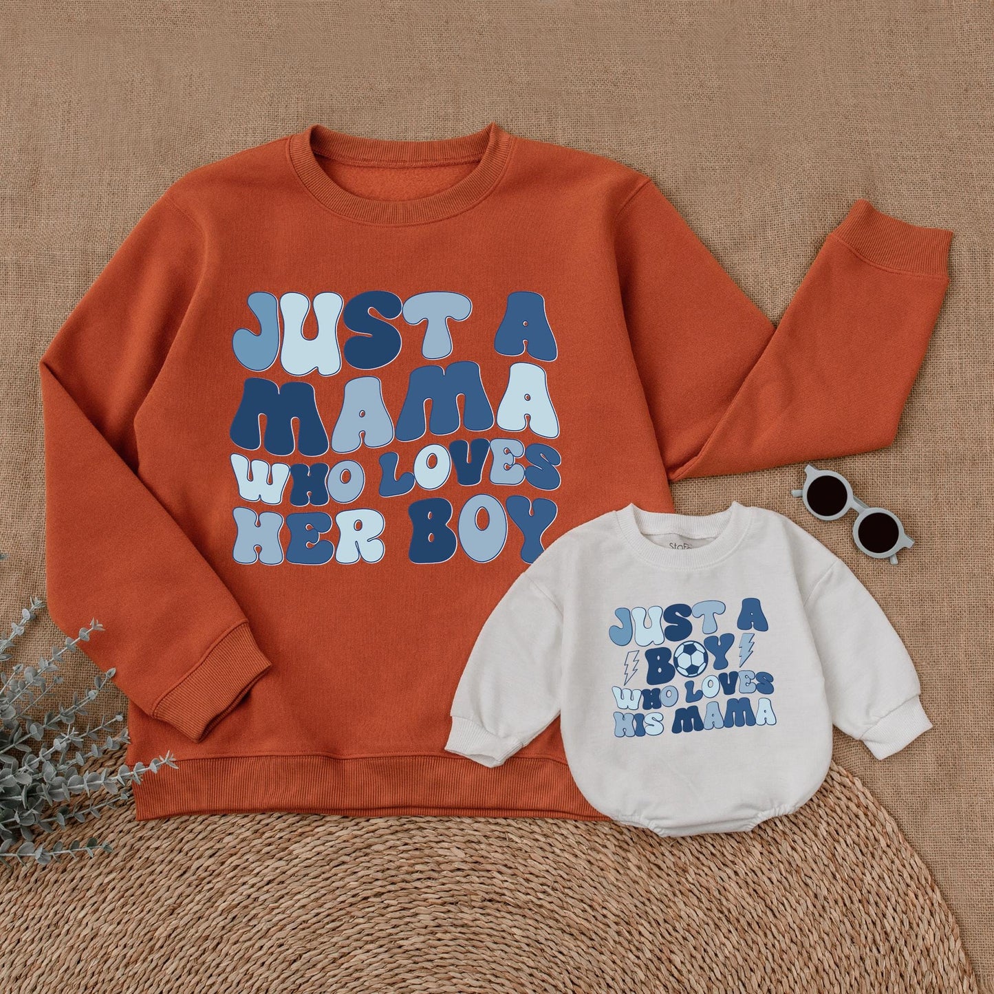 Matching Mama & Son Outfits, Mommy's Boy Romper, Mini Me Shirts