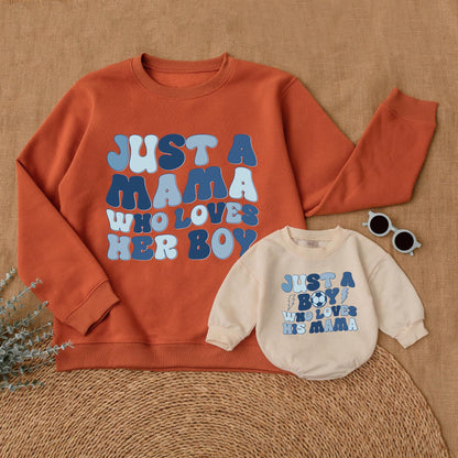 Matching Mama & Son Outfits, Mommy's Boy Romper, Mini Me Shirts