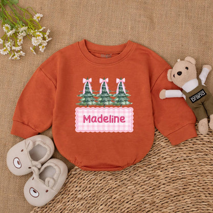 Baby’s 1st Christmas Romper – Personalized Bodysuit & Newborn Gift