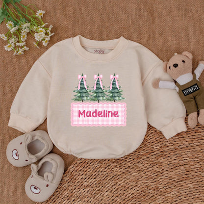 Baby’s 1st Christmas Romper – Personalized Bodysuit & Newborn Gift