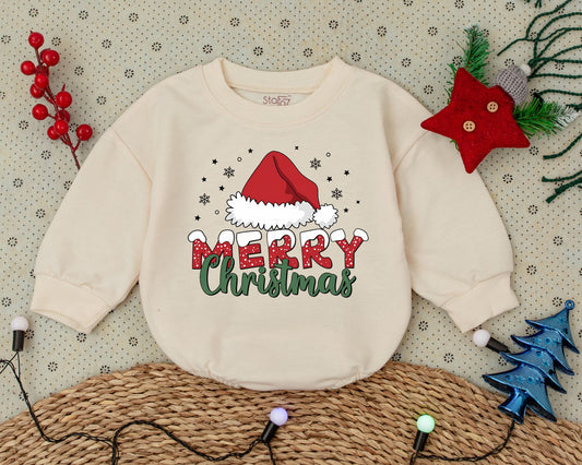 Vintage Christmas Romper | Baby's First Xmas Outfit | Toddler Gift