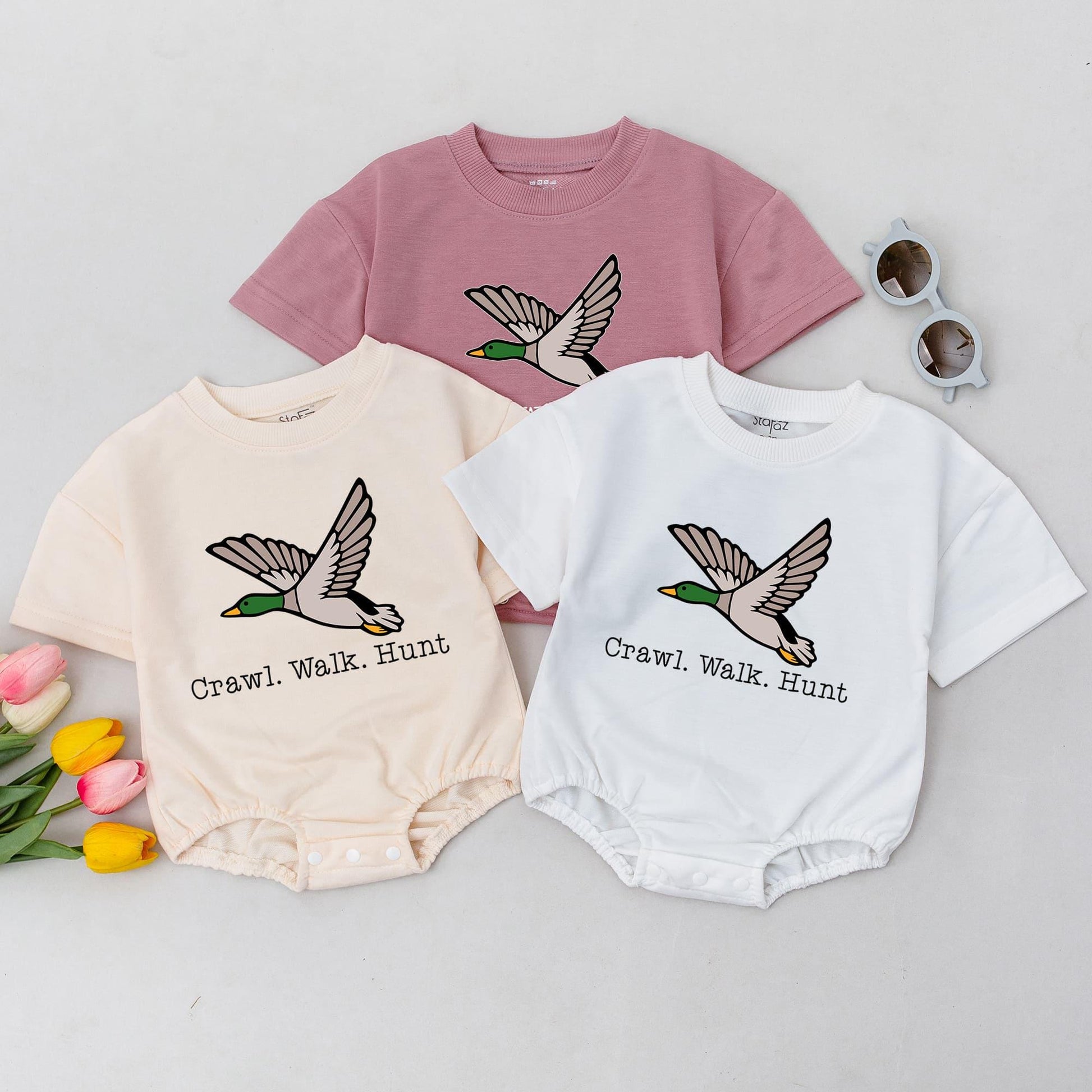 Little Hunter Baby Romper: Duck Hunting Theme for Newborn Gift