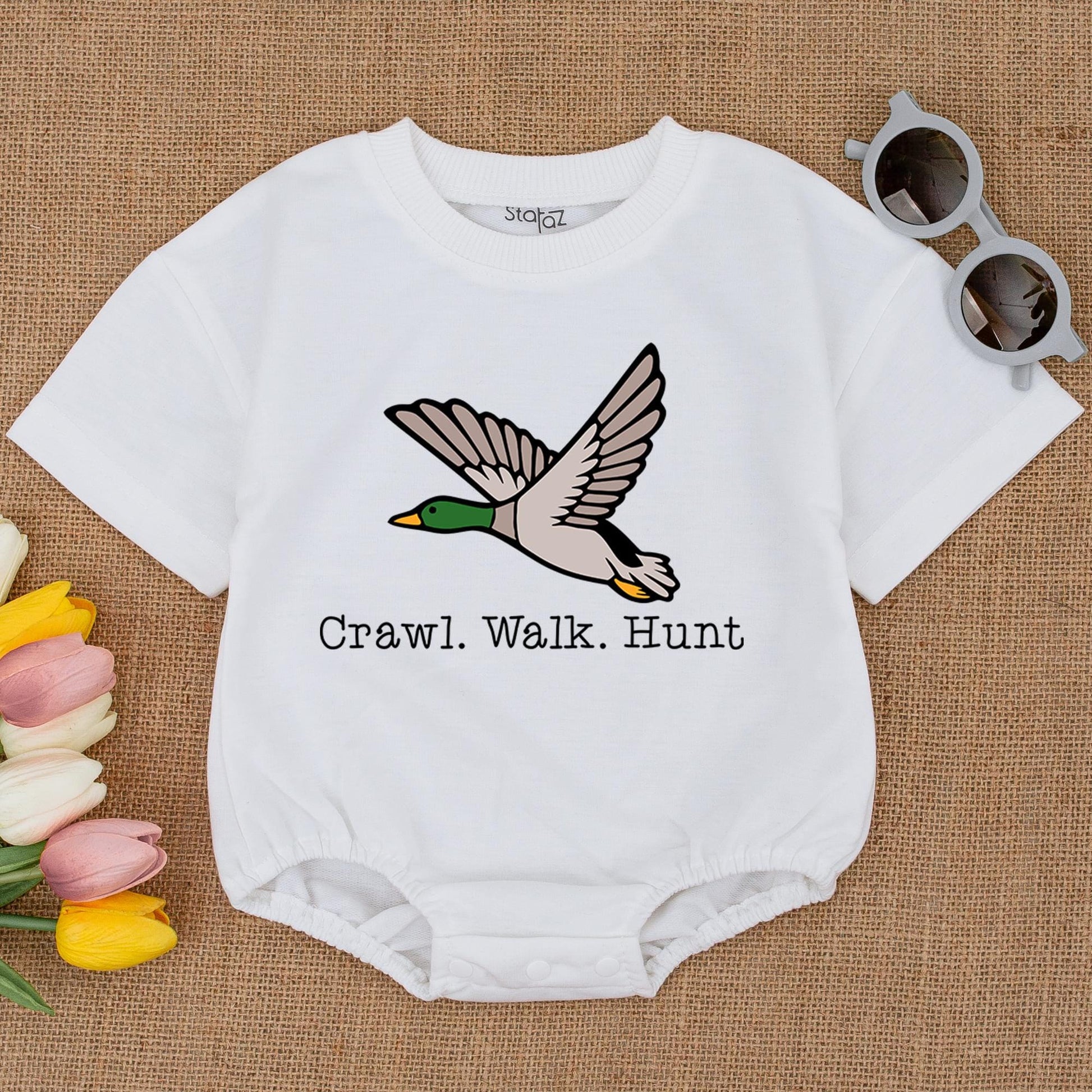 Little Hunter Baby Romper: Duck Hunting Theme for Newborn Gift