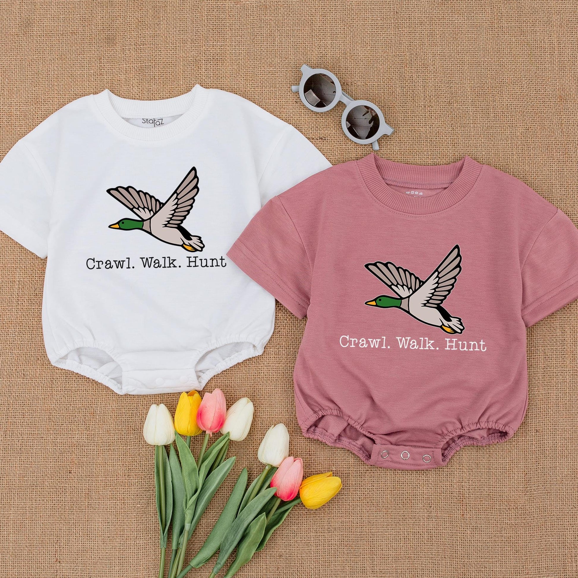 Little Hunter Baby Romper: Duck Hunting Theme for Newborn Gift